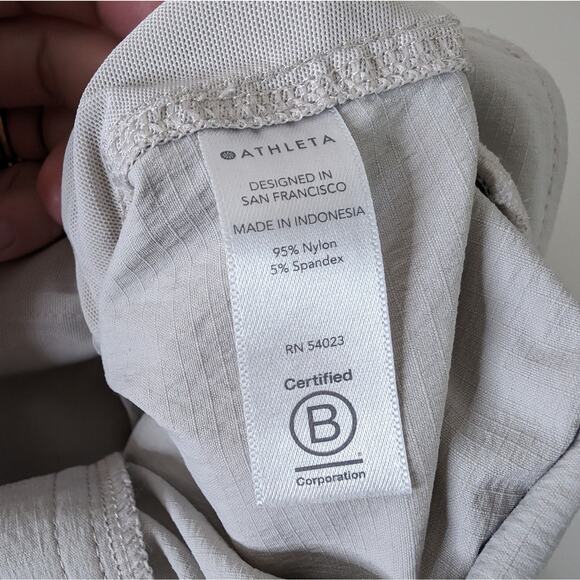 Athleta Trekkie Pant Belted Hiking Rip Stop Women’s Size 8 - Picture 5 of 13